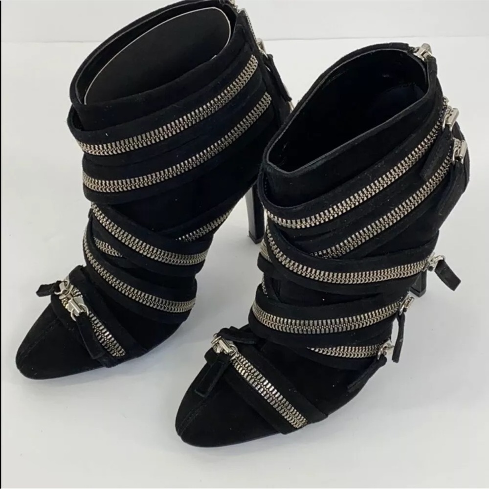 Giuseppe Zanotti x Balmain Zipper Ankle Bo…